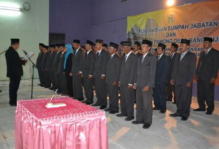 Pelantikan Pamong Desa 